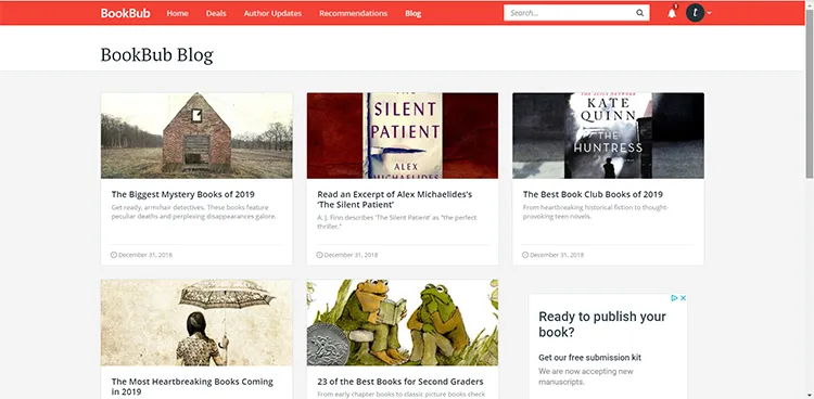 The BookBub blog offers great 'best of' lists
