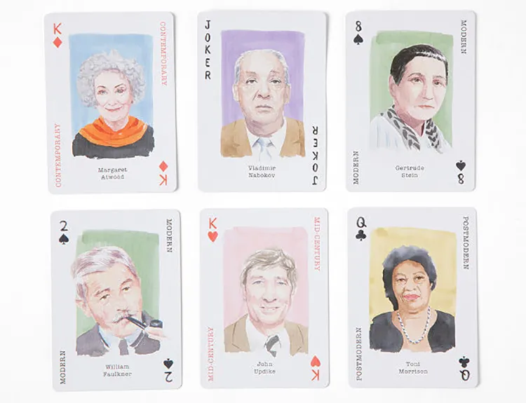 Writer's Playing Cards on Uncommongoods.com
