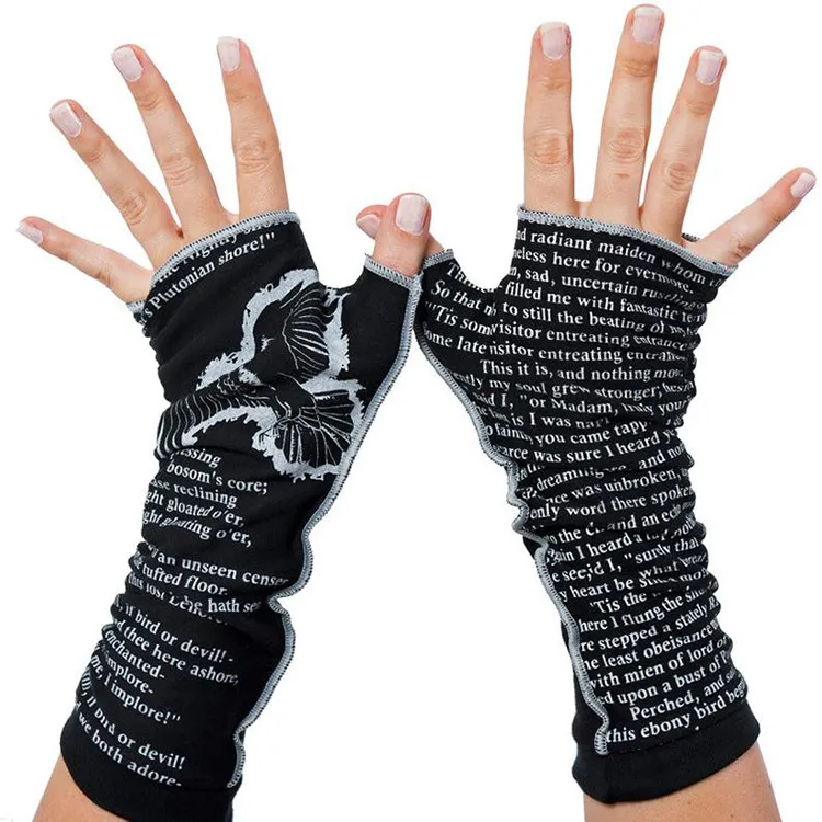 The Raven writing gloves on Etsy.com