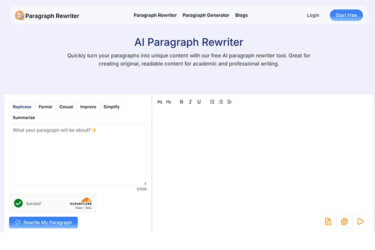 Paragraph Rewriter